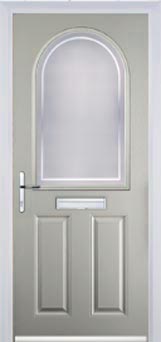 Wimbledon Enville composite door in Agate Grey