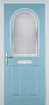 Wimbledon Enville composite door in Duck Egg Blue