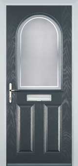 Wimbledon Enville composite door in Anthracite Grey