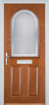 Wimbledon Enville composite door in Oak