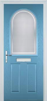 Wimbledon Enville composite door in Pastel Blue