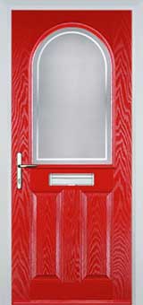 Wimbledon Enville composite door in Poppy Red