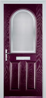 Wimbledon Enville composite door in Purple Violet