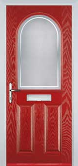 Wimbledon Enville composite door in Red