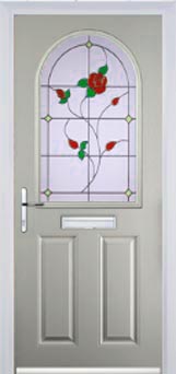 Wimbledon Pelerine composite door in Agate Grey
