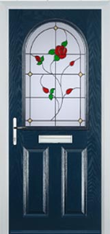 Wimbledon Pelerine composite door in Dark Blue