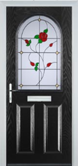 Wimbledon Pelerine composite door in Black