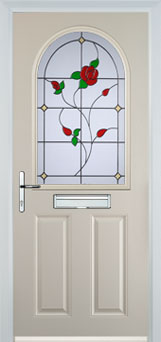 Wimbledon Pelerine composite door in Cream