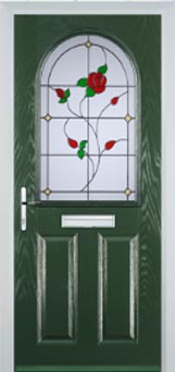 Wimbledon Pelerine composite door in Green