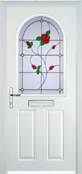 Wimbledon Pelerine composite door in White