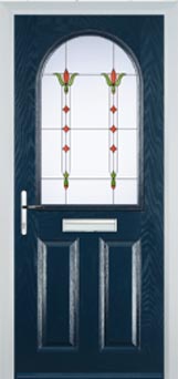 Wimbledon Autumn Falls composite door in Dark Blue