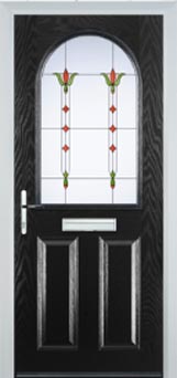Wimbledon Autumn Falls composite door in Black