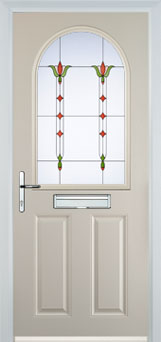Wimbledon Autumn Falls composite door in Cream