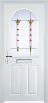 Wimbledon Autumn Falls composite door in White
