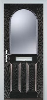 Wimbledon Gold Lead composite door in Black-Brown
