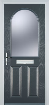 Wimbledon Gold Lead composite door in Anthracite Grey
