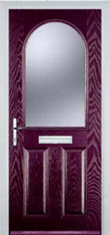 Wimbledon Gold Lead composite door in Purple Violet