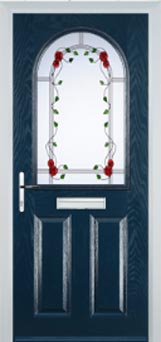 Wimbledon Mayflower composite door in Dark Blue