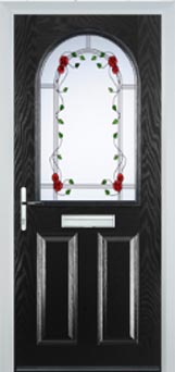Wimbledon Mayflower composite door in Black