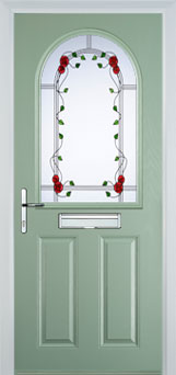 Wimbledon Mayflower composite door in Chartwell Green