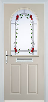 Wimbledon Mayflower composite door in Cream