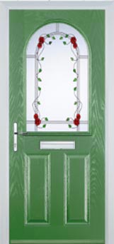 Wimbledon Mayflower composite door in Fern Green