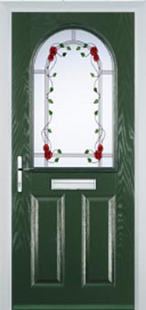 Wimbledon Mayflower composite door in Green