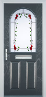 Wimbledon Mayflower composite door in Anthracite Grey