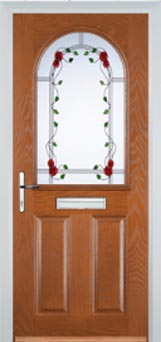 Wimbledon Mayflower composite door in Oak