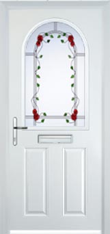 Wimbledon Mayflower composite door in White