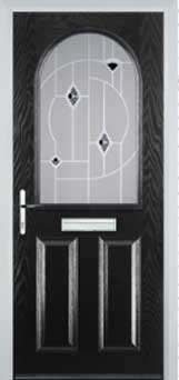 Wimbledon Murano composite door in Black