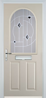 Wimbledon Murano composite door in Cream