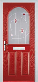 Wimbledon Murano composite door in Red