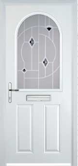 Wimbledon Murano composite door in White