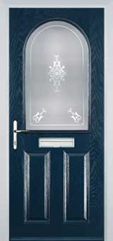 Wimbledon Stippolyte composite door in Dark Blue