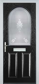 Wimbledon Stippolyte composite door in Black