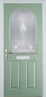 Wimbledon Stippolyte composite door in Chartwell Green