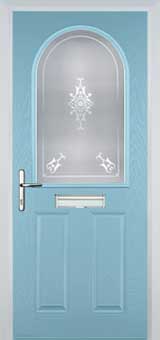 Wimbledon Stippolyte composite door in Duck Egg Blue
