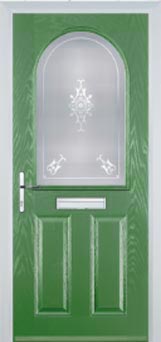 Wimbledon Stippolyte composite door in Fern Green