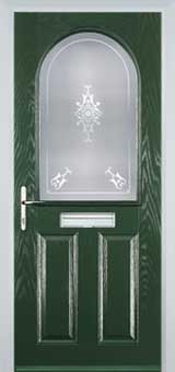 Wimbledon Stippolyte composite door in Green