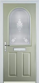 Wimbledon Stippolyte composite door in Pebble Grey
