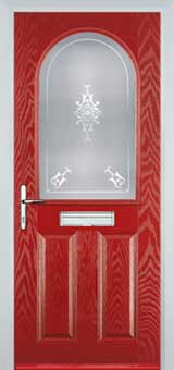 Wimbledon Stippolyte composite door in Red